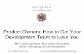 Product owners - how to get your development team to love you (product tank, 11.15)