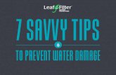7 Savvy Tips to Prevent Water Damage