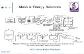 Equipment mass and energy balances