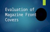 Evaluation of magazine front covers