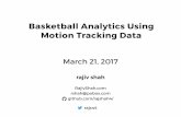 Basketball Analytics Using Motion Tracking Data