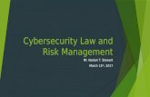 Cybersecurity Law and Risk Management