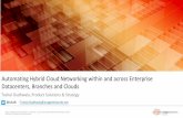 Automating Hybrid Cloud Networking within and across Enterprise Datacenters, Branches and Clouds