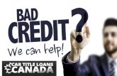 Bad credit car loans kamloops