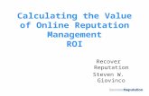 Online Reputation Management Return on Investment (ROI)