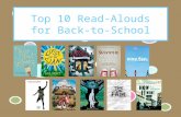 Top 10 Read-Alouds for Back-to-School (MS and HS)
