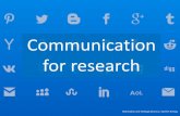 Communication for Horizon 2020 research projects
