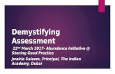 Demystifying asseessment