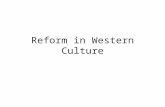 Ch 14 Sec 1 "Reform in Western Culture"
