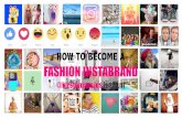 How to become a fashion instabrand