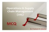 Operations & Supply Chain Management MCQ