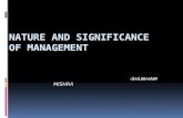 Nature and scope of management