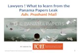 Panama Papers Leak and Precautions Law firms should take