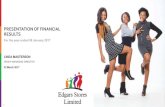 Edgars Stores Limited FY 2016 financial results presentation