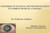 Screening of Natural Phytoconstituents to combat Diabetic Cataract