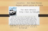 Pajero sports price in india