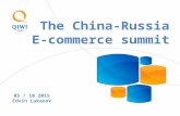 E-commerce delivery methods, by Edvin Lukanov (Qiwi)
