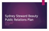 Sydney Steward Beauty Public Relations Plan
