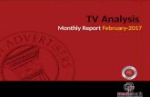 TV Advertising Analysis Monthly Report – February 2017