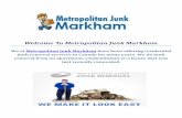 Metropolitan Junk Removal in Markham, ON