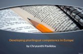 Developing plurilingual competence in Europe