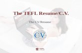 The TEFL resume/cv