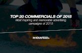 Top 20 most inspiring and memorable commercials of 2015