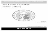 Real Estate Education Course Catalog