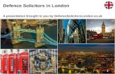 Defence Solicitors in London