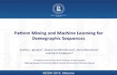 Pattern Mining and Machine Learning for Demographic Sequences