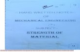 Strength of Material 2 (SOM) Mechanical Engineering Handwritten classes Notes (Study Materials) for IES PSUs GATE