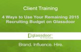 Glassdoor Client Training: 4 Ways to Use Your Remaining 2015 Recruiting Budget on Glassdoor