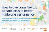 Allocadia Webinar - 4 Roadblocks to Better Marketing Performance