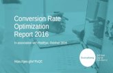 Conversion Rate Optimization Report 2016 by Econsultancy/Redeye