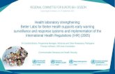 Presentation –Health laboratory strengthening: Better Labs for Better Health supports early warning surveillance and response systems and implementation of the International Health