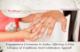 Engagement ceremony in india offering a fine glimpse of traditions and celebratory appeal!