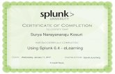 Using Splunk 6.4 - eLearning