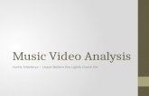 Music Vid Analysis - Arctic Monkeys