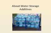 About Water Storage Additives