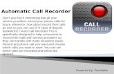 Droidlake automatic call recorder