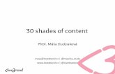 30 shades of content | 30 tips for content marketing