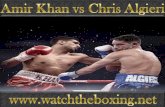 Online TV™ >> Amir Khan vs Chris Algieri Fighting