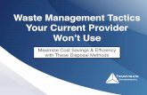 Waste Management Tactics Your Current Provider Won't Use