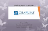 Online quiz Analysis
