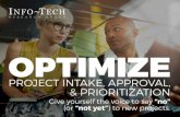 Optimize IT Project Intake, Approval & Prioritization