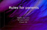 Rules for parents