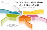 ABM: The what, why, when, where and how
