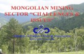 08.31.2012, PRESENTATION, Mongolian Mining Sector Challenges and Issues, D. Damba