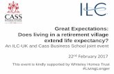 Does living in a retirement village extend life expectancy? The case of whiteley village