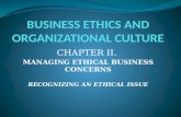 Ethical issue and dilemmas